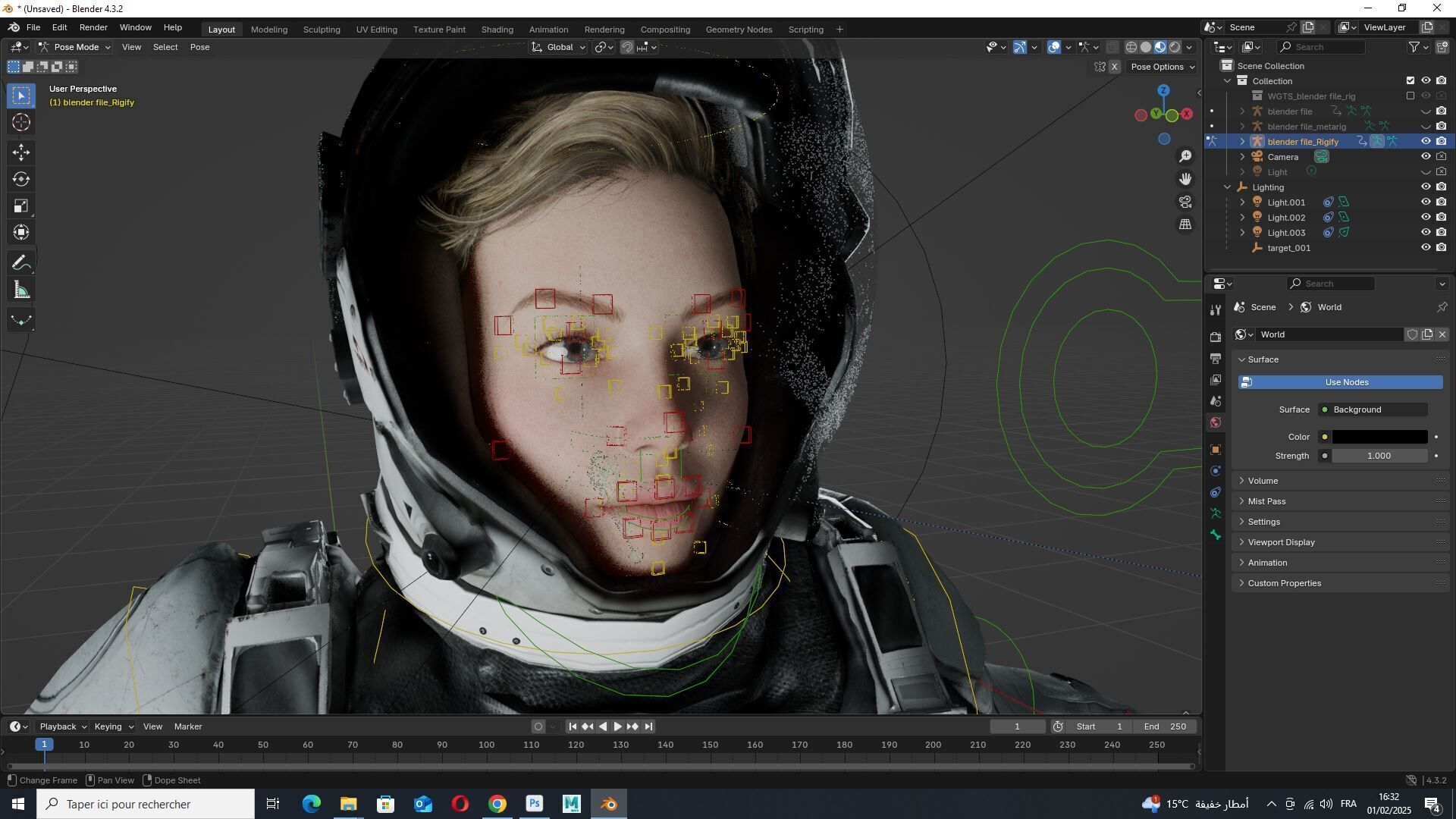 Elite Space Explorer Rigged Astronaut Model Low-poly 3D model_17