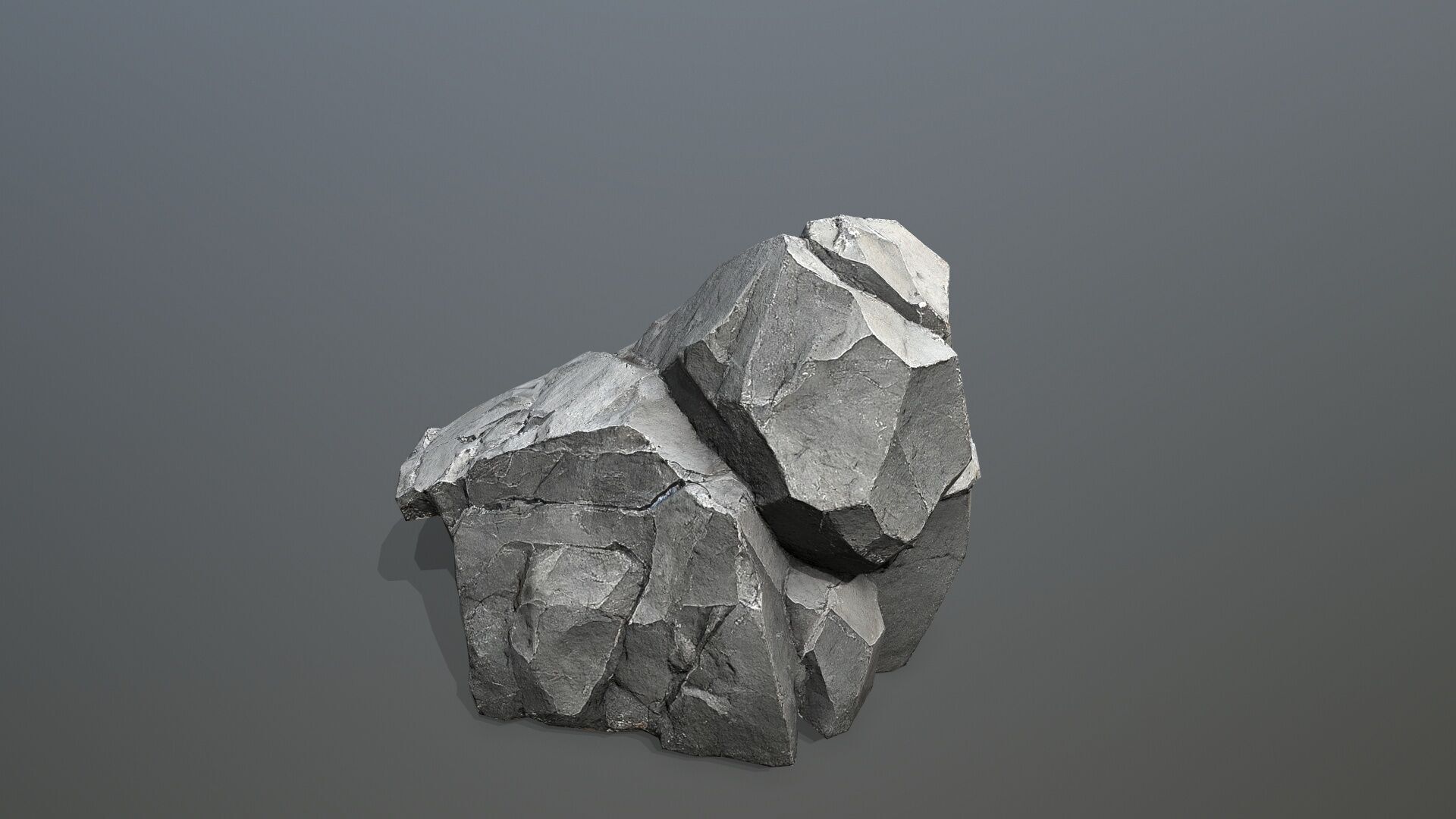 cliff rocks Low-poly 3D model_12