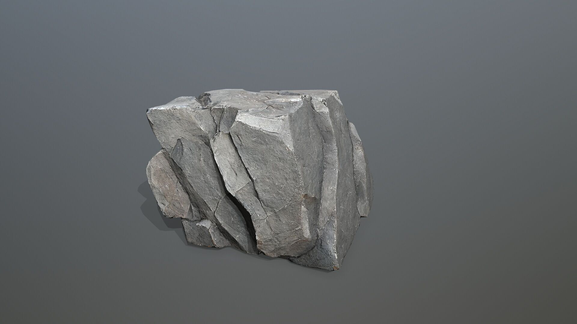 cliff rocks Low-poly 3D model_14