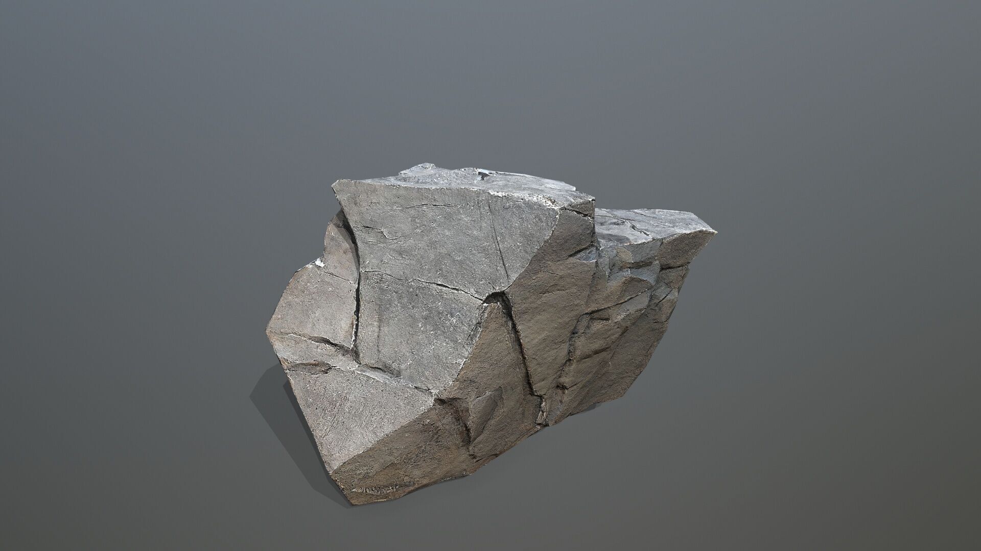 cliff rocks Low-poly 3D model_15