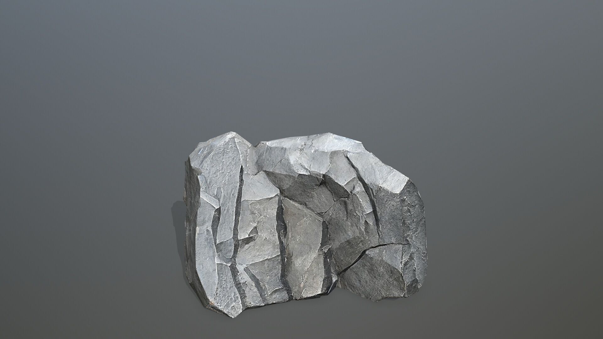cliff rocks Low-poly 3D model_10
