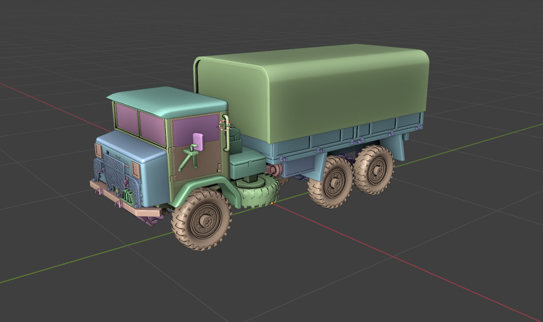 Australian Army Acco 6x6 F1 1973 3D Model 3D print model_10