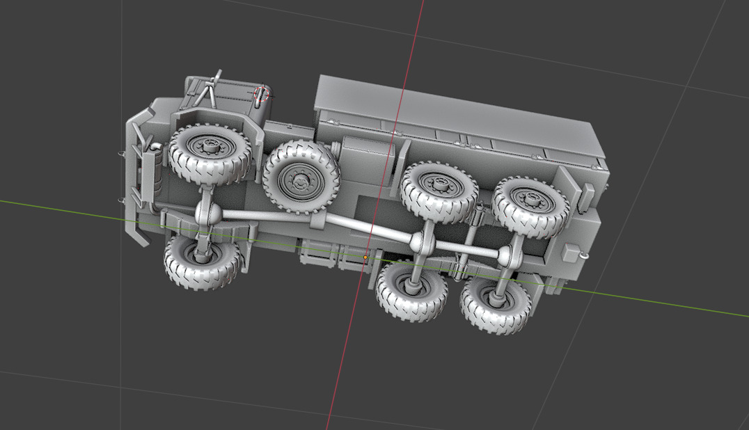 Australian Army Acco 6x6 F1 1973 3D Model 3D print model_9