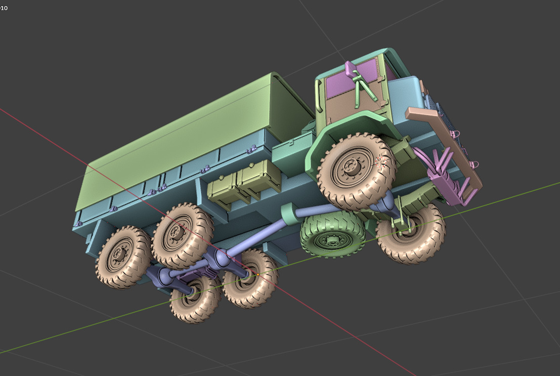 Australian Army Acco 6x6 F1 1973 3D Model 3D print model_12