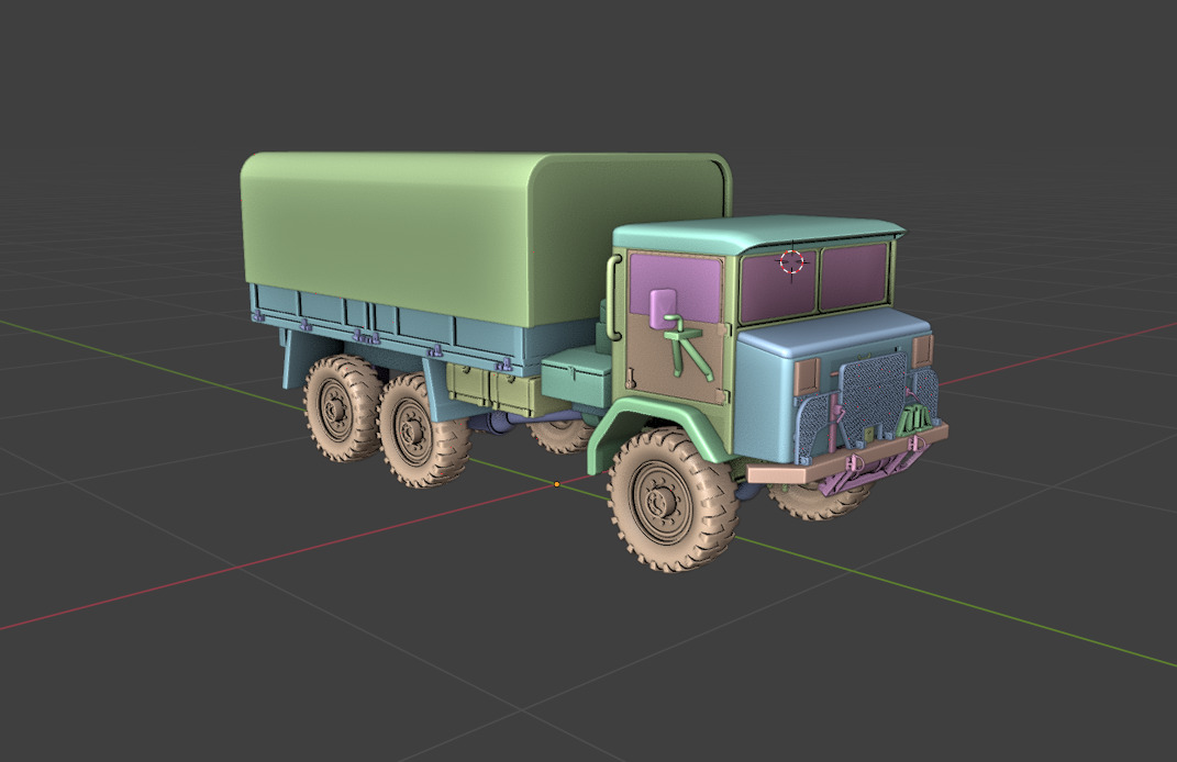 Australian Army Acco 6x6 F1 1973 3D Model 3D print model_11