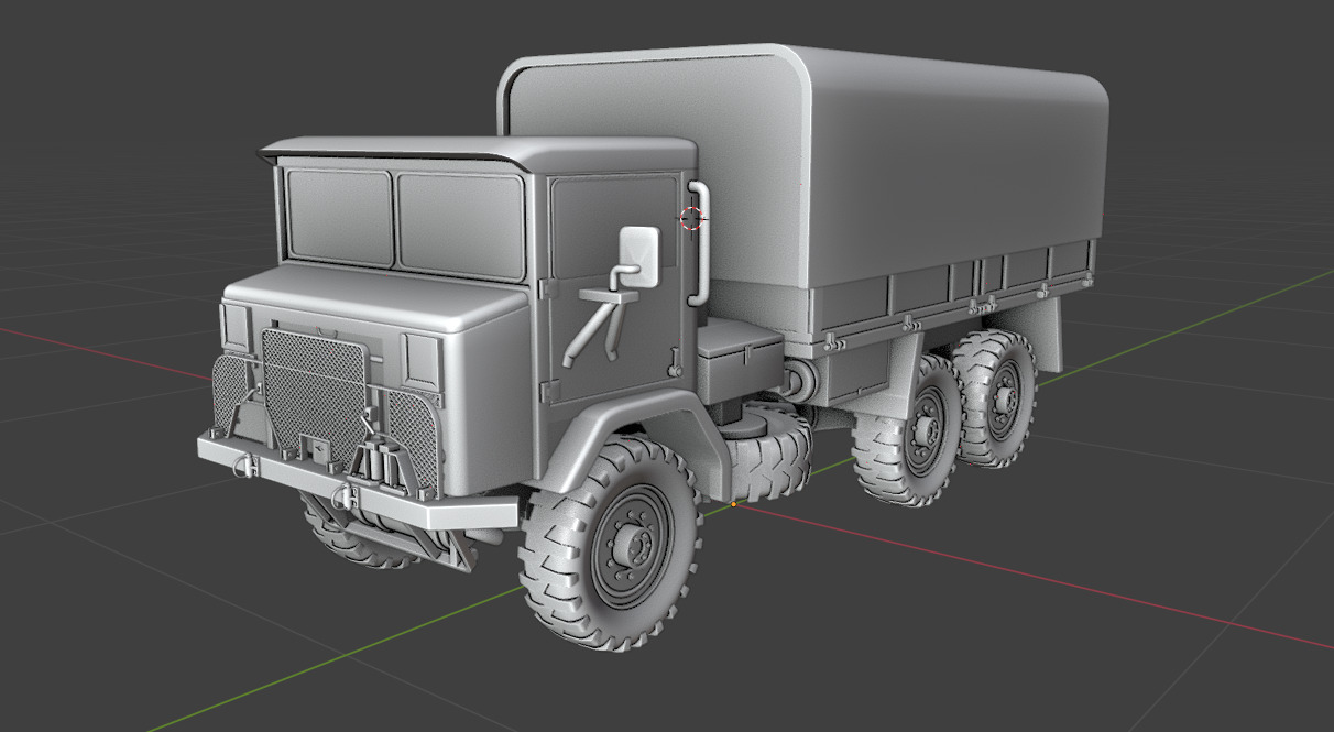 Australian Army Acco 6x6 F1 1973 3D Model 3D print model_2
