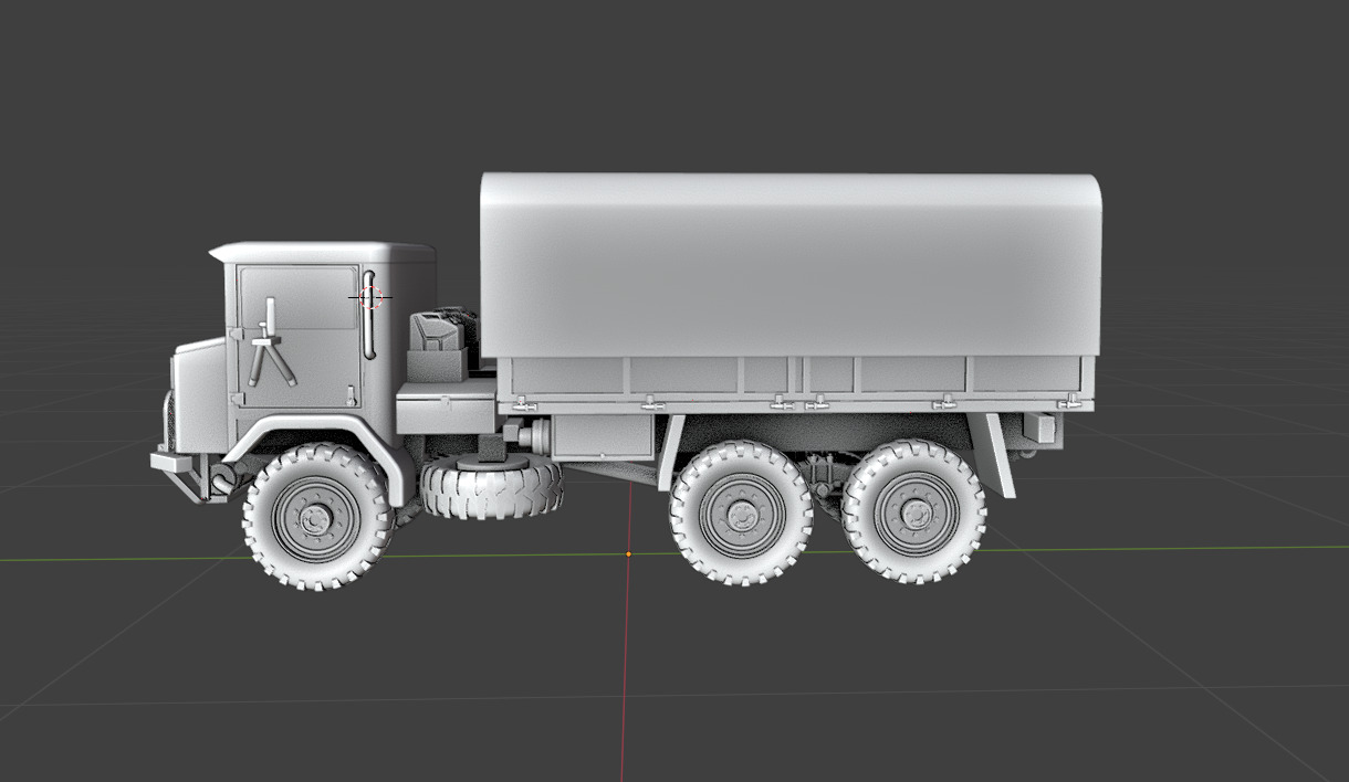 Australian Army Acco 6x6 F1 1973 3D Model 3D print model_6