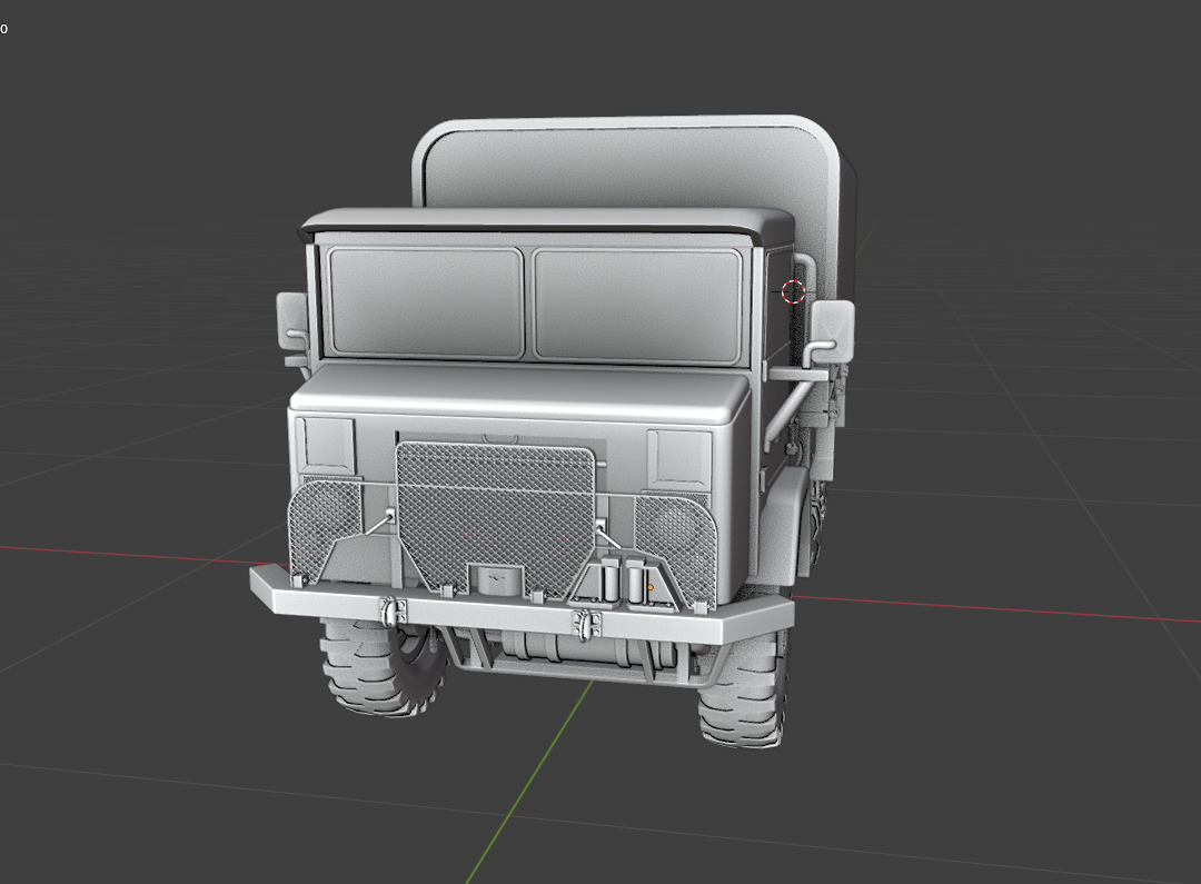 Australian Army Acco 6x6 F1 1973 3D Model 3D print model_8