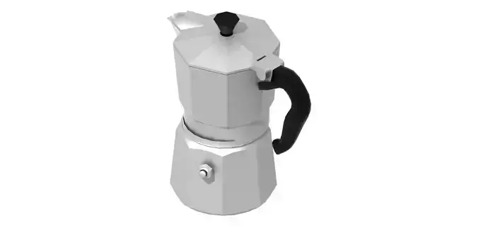moka con tazza 3D model