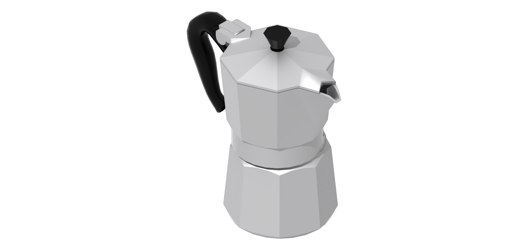 moka con tazza 3D model_6