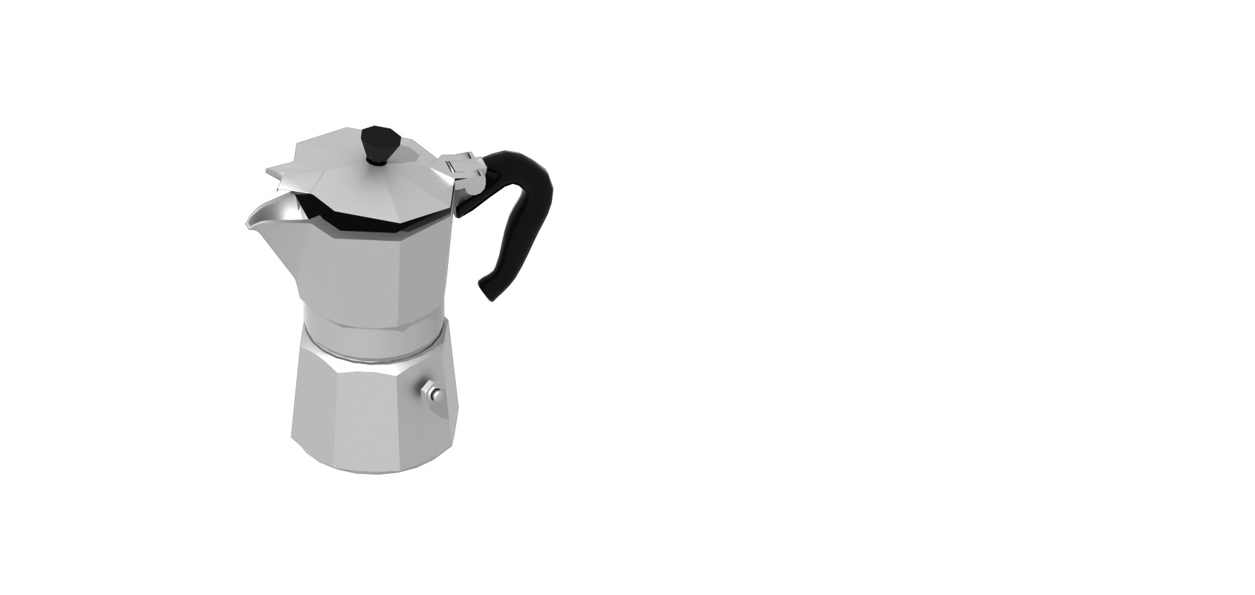 moka con tazza 3D model_13