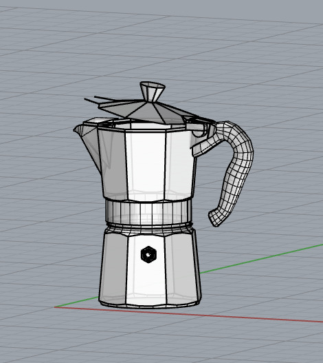 moka con tazza 3D model_10