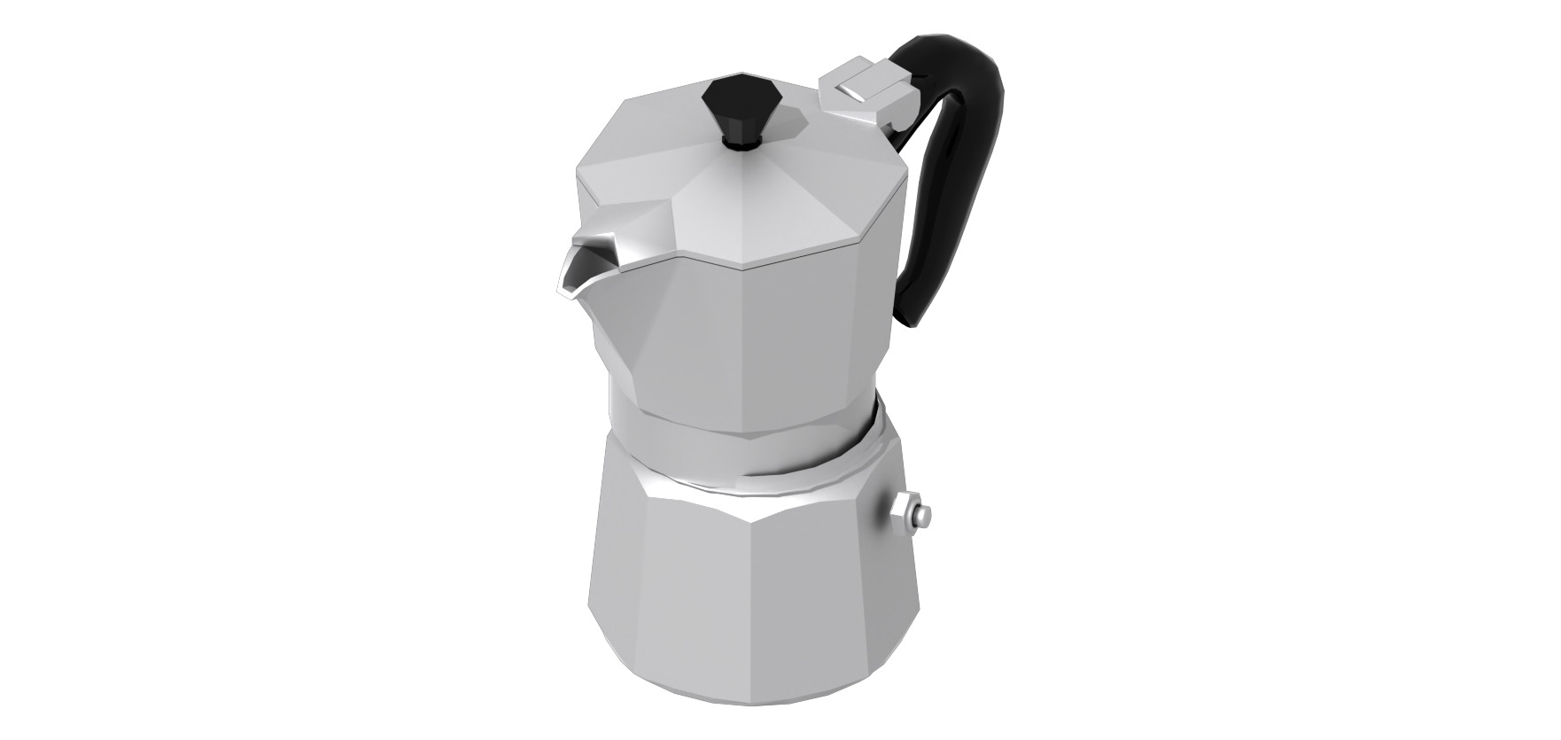 moka con tazza 3D model_5