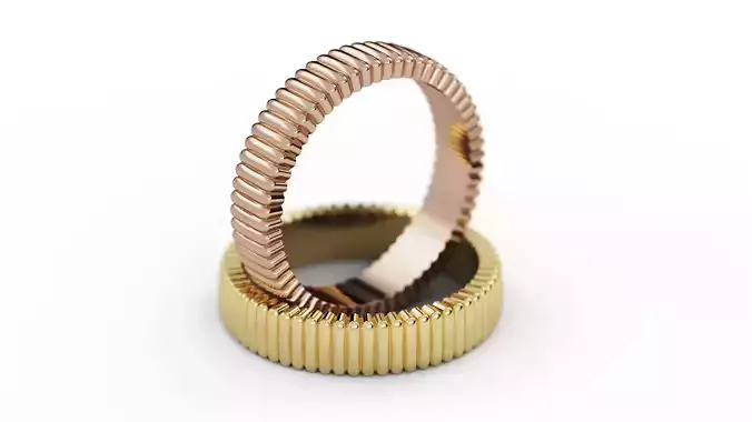 Boucheron QUATRE GROSGRAIN RING 3D print model