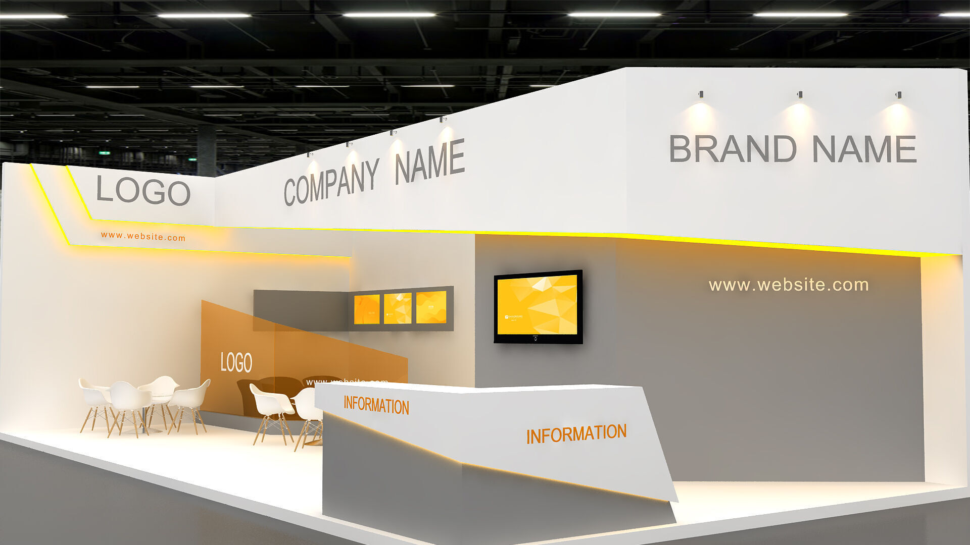 3D Exhibition Model 3D model_2