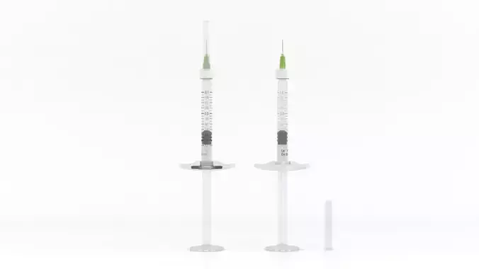 Dermal Filler Syringe 3D model