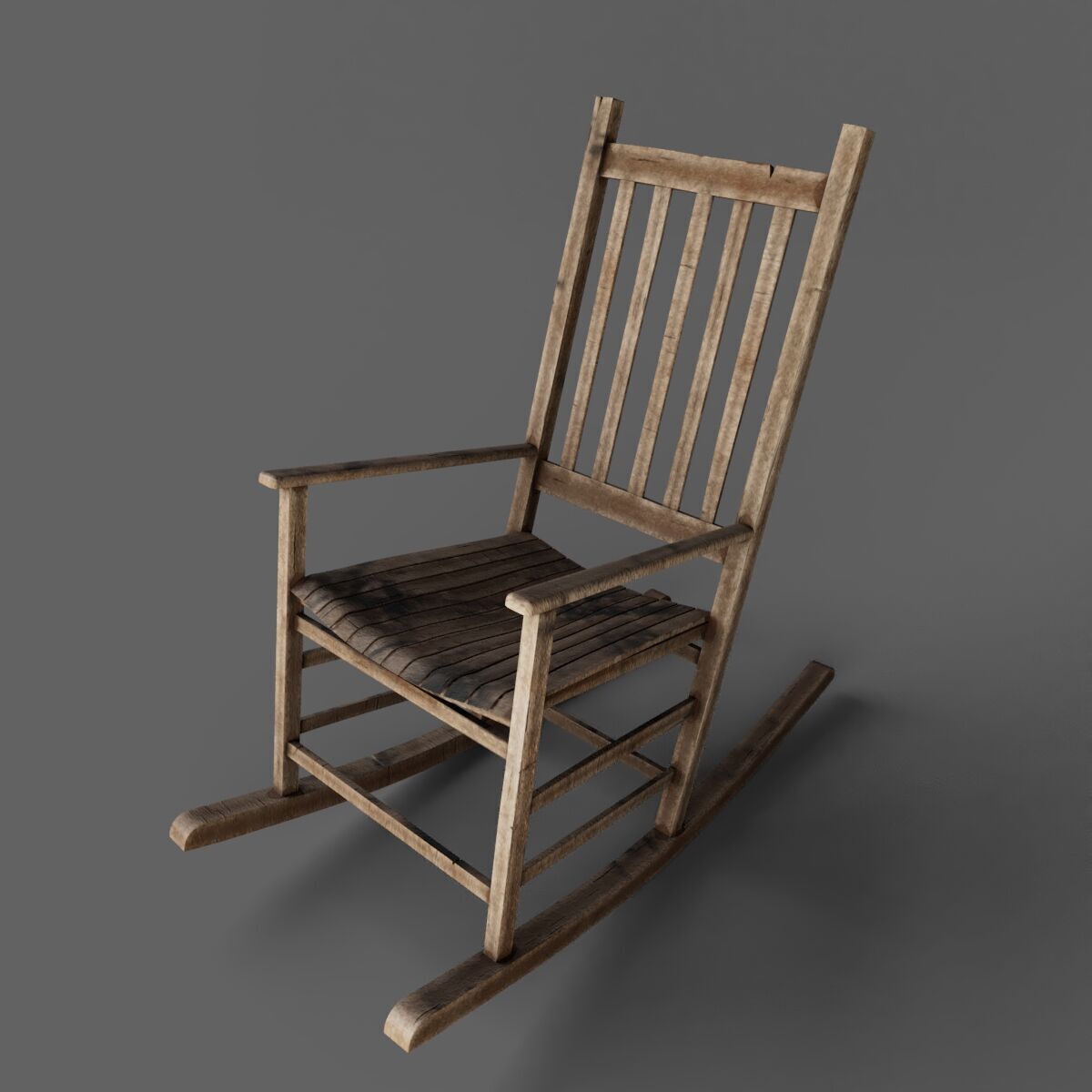 rocking chair 3D model_8