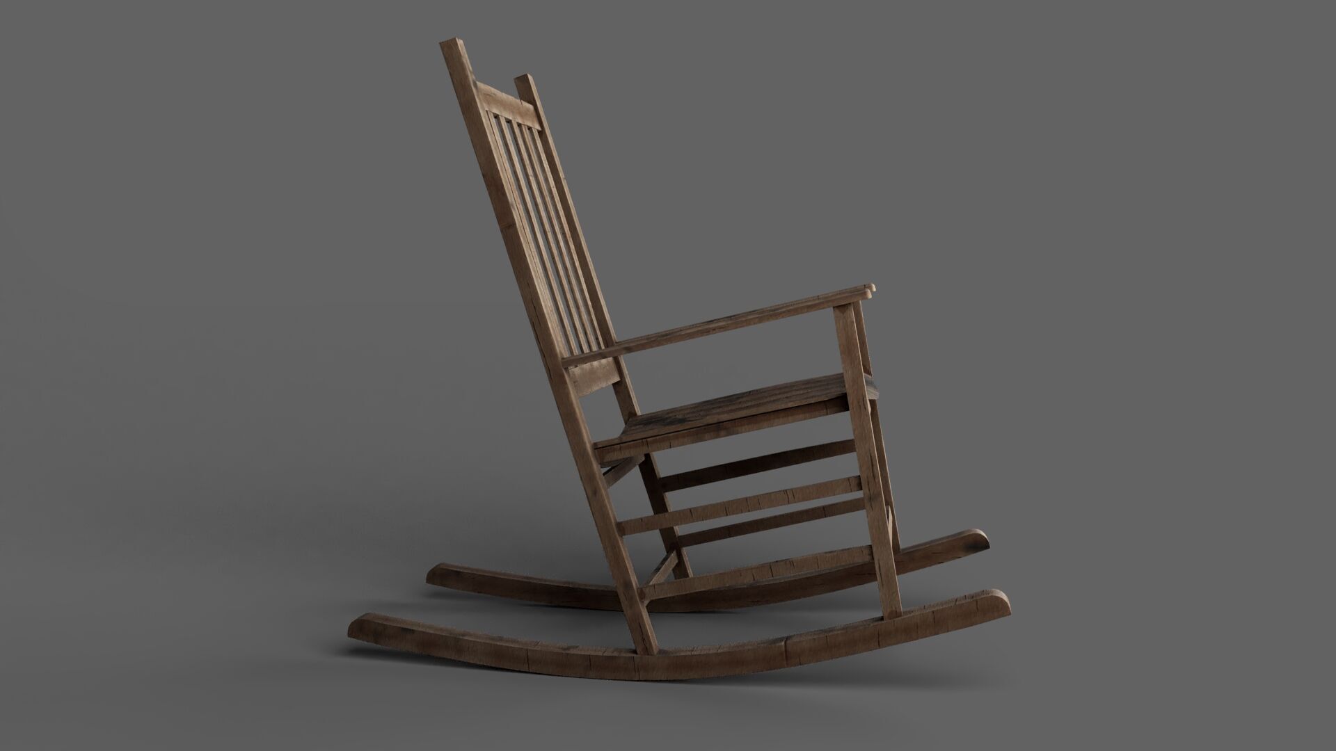 rocking chair 3D model_2