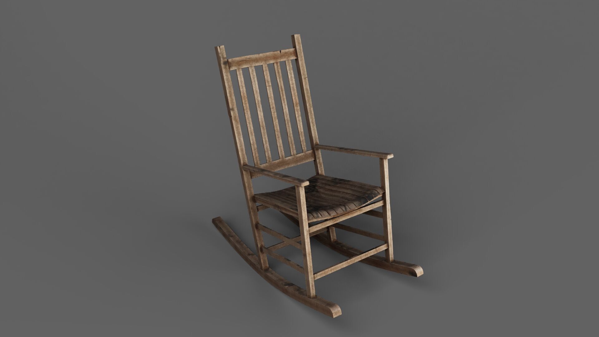 rocking chair 3D model_5