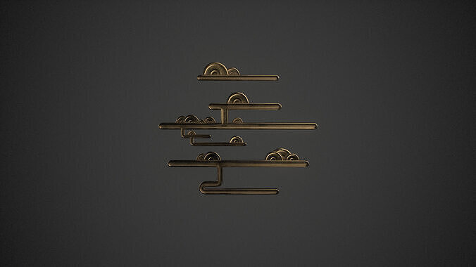 Cloud Ornaments 3D model