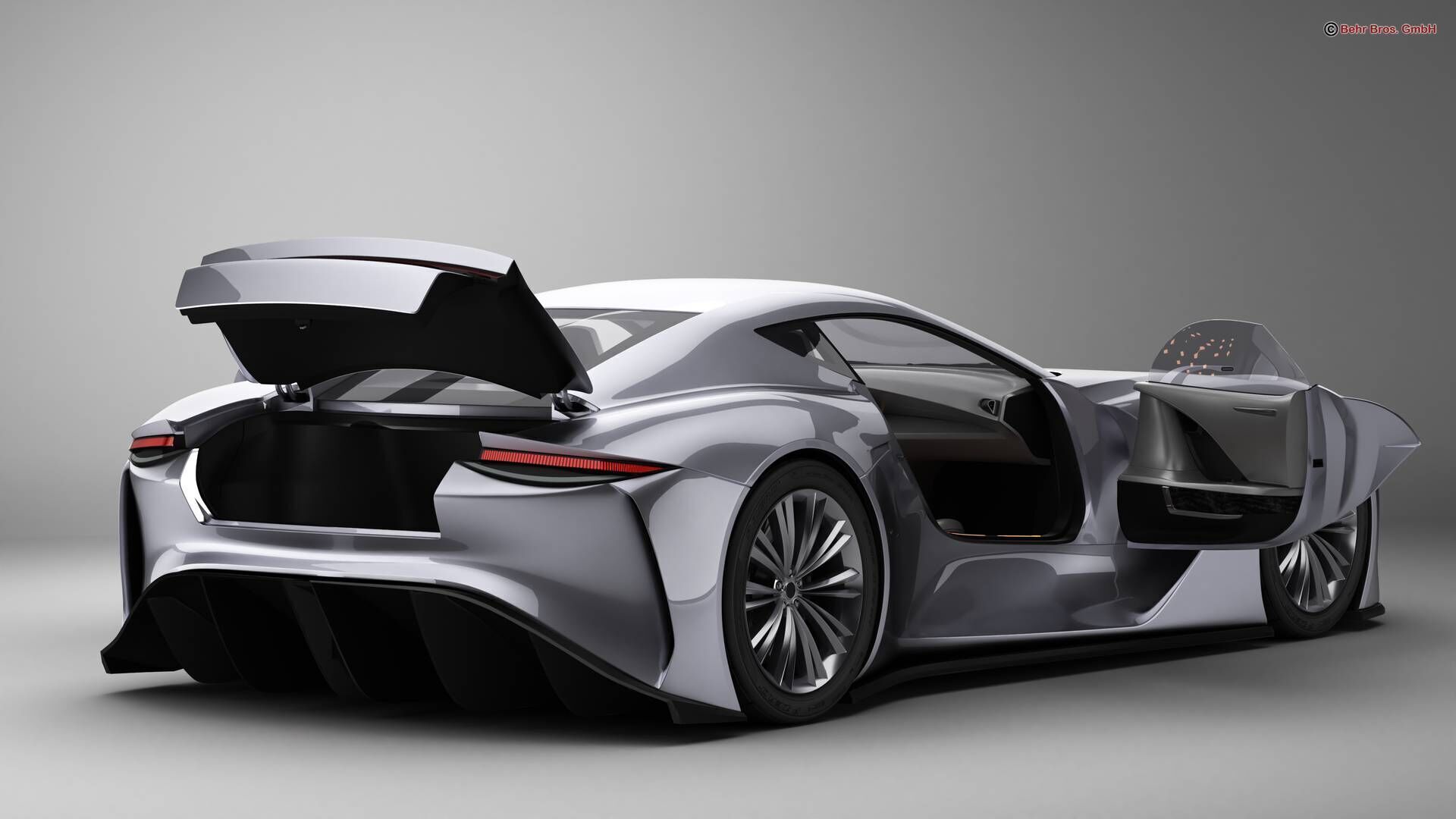 Generic Future EV Sportcoupe 3D model_4