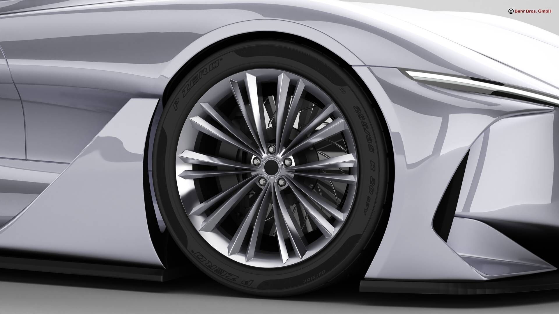 Generic Future EV Sportcoupe 3D model_8