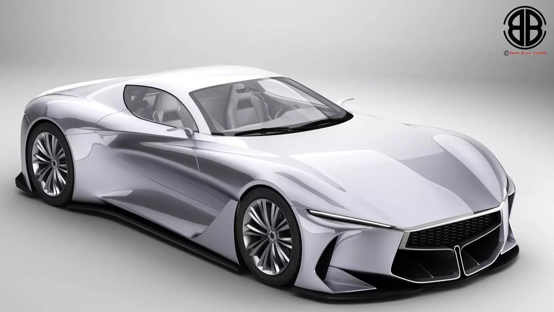 Generic Future EV Sportcoupe 3D model_0