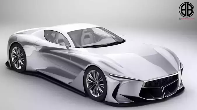 Generic Future EV Sportcoupe 3D model