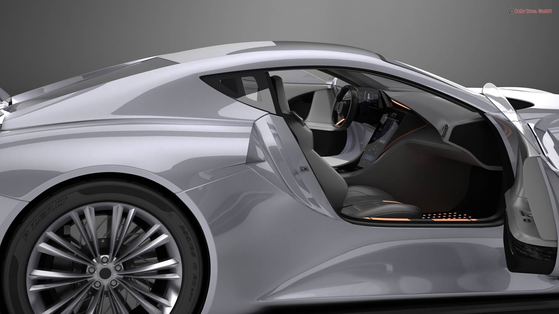 Generic Future EV Sportcoupe 3D model_14