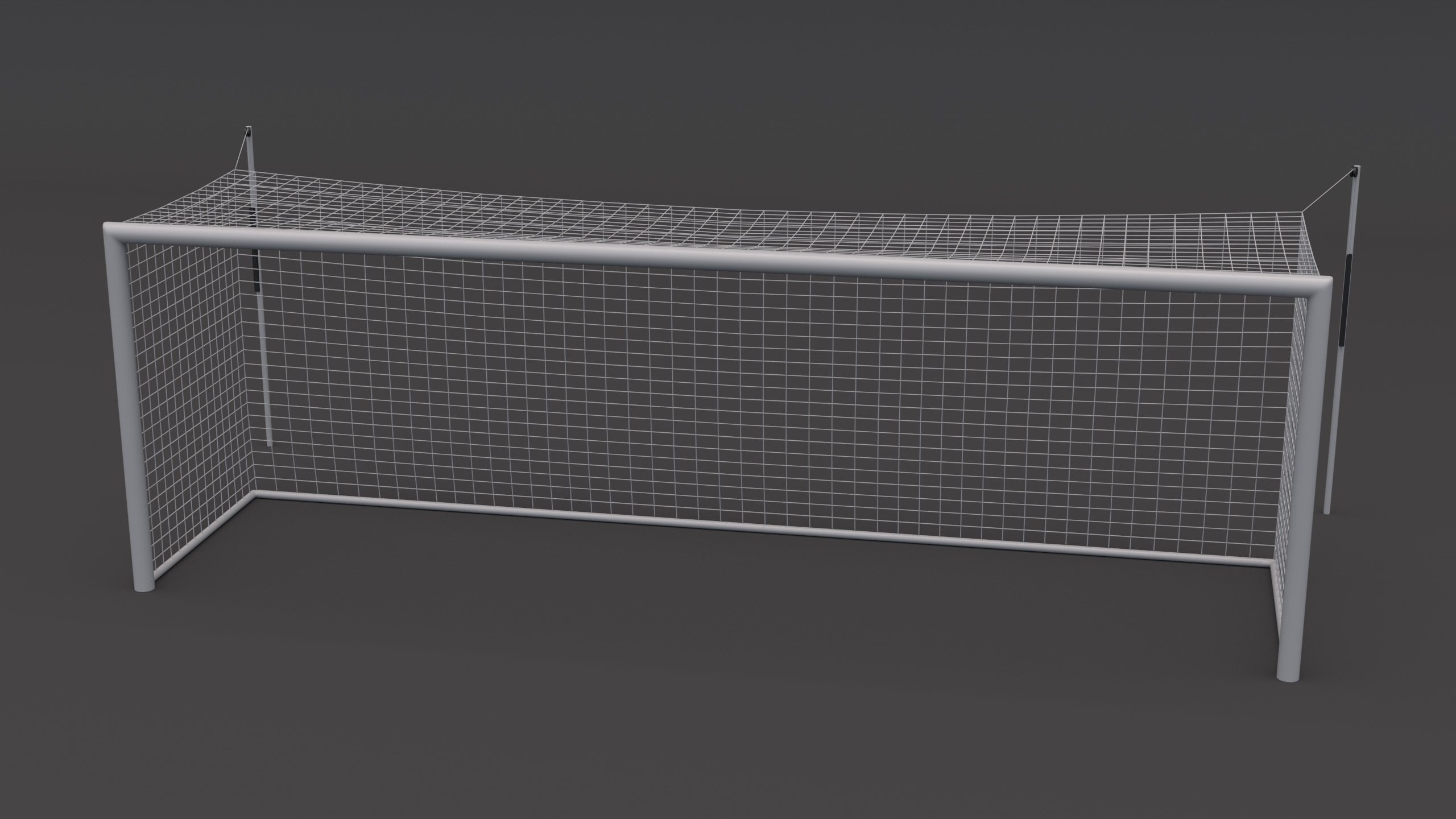 Soccer Goal 3D model_3