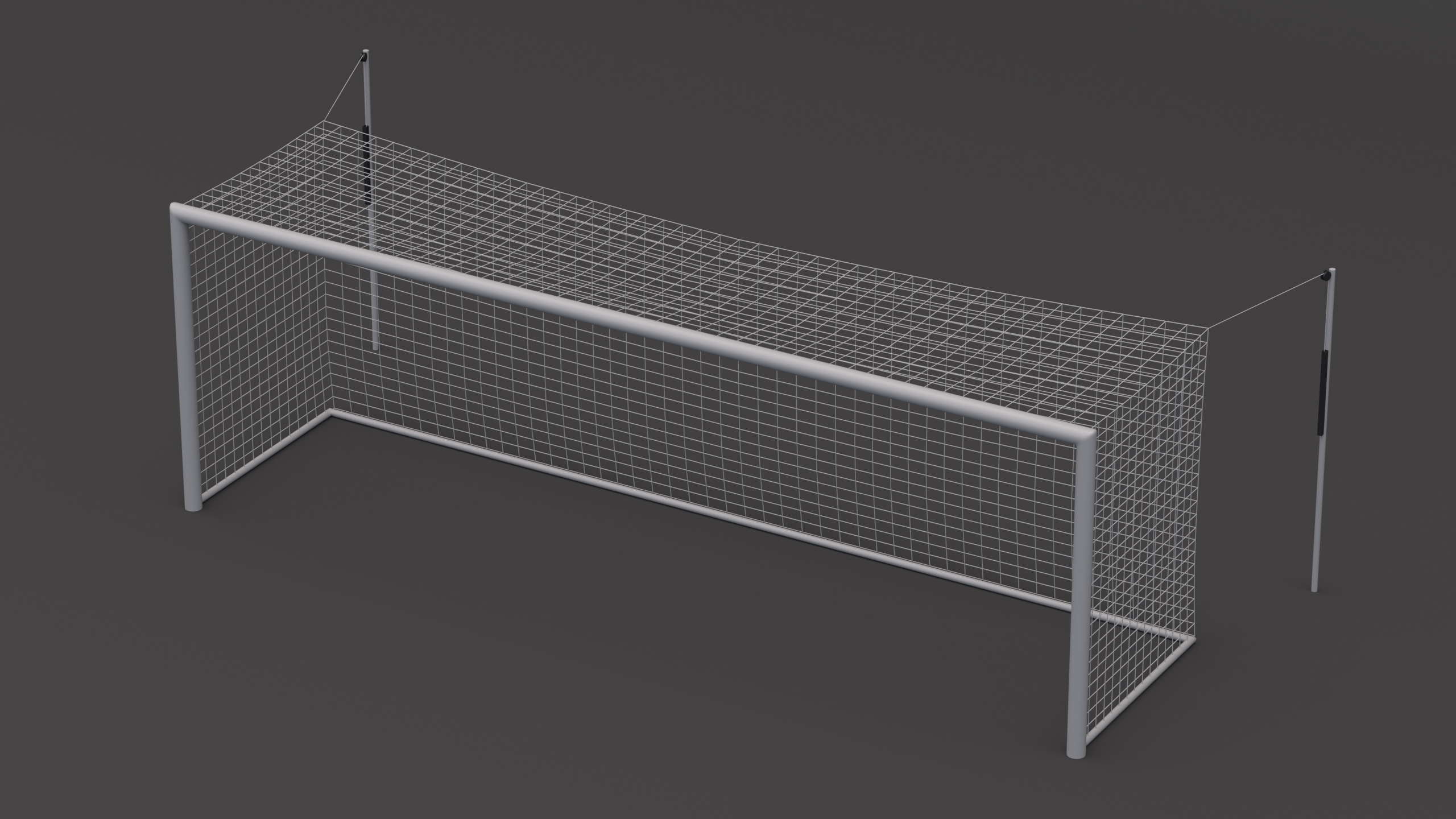 Soccer Goal 3D model_4