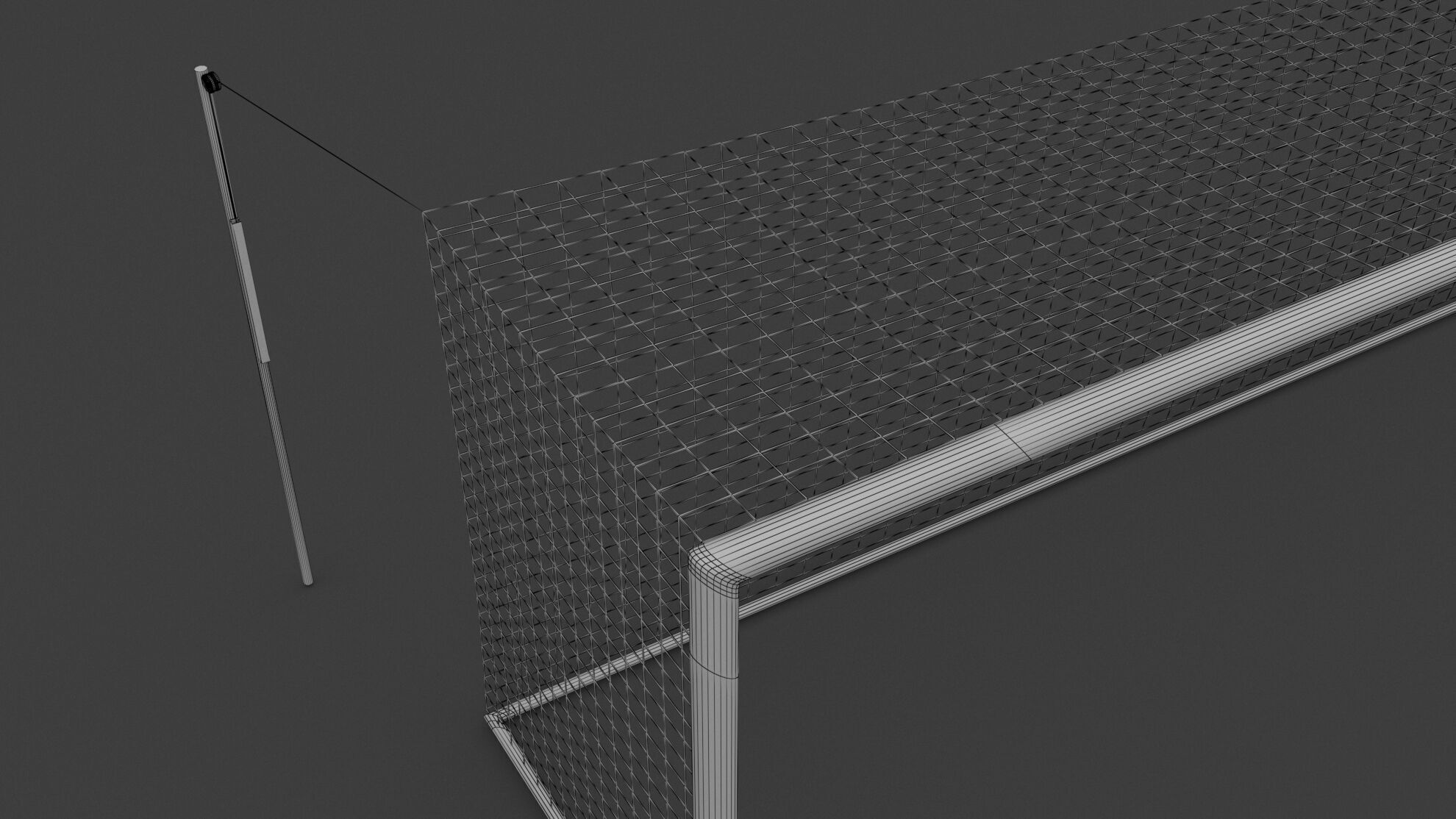 Soccer Goal 3D model_7