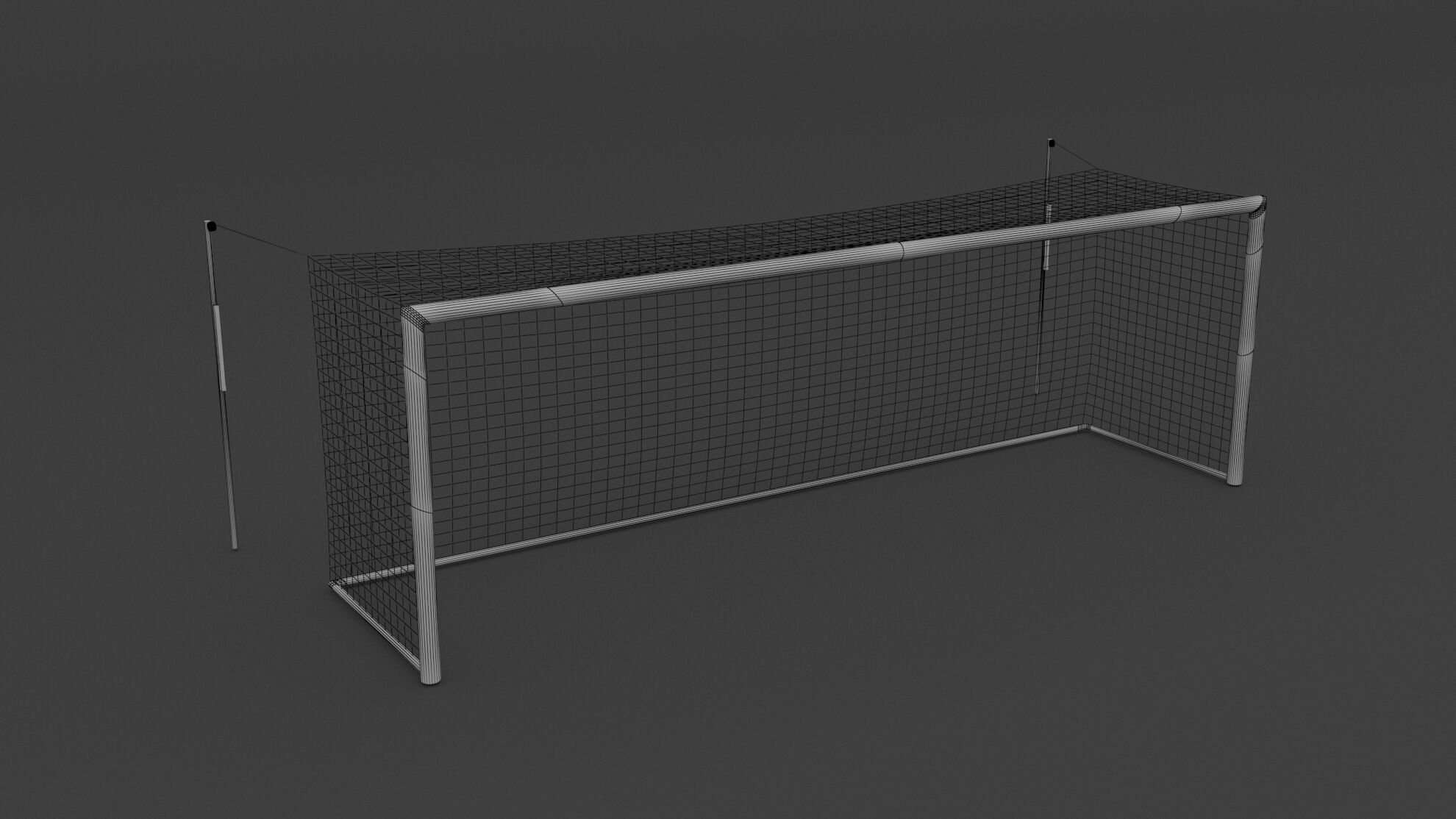 Soccer Goal 3D model_6