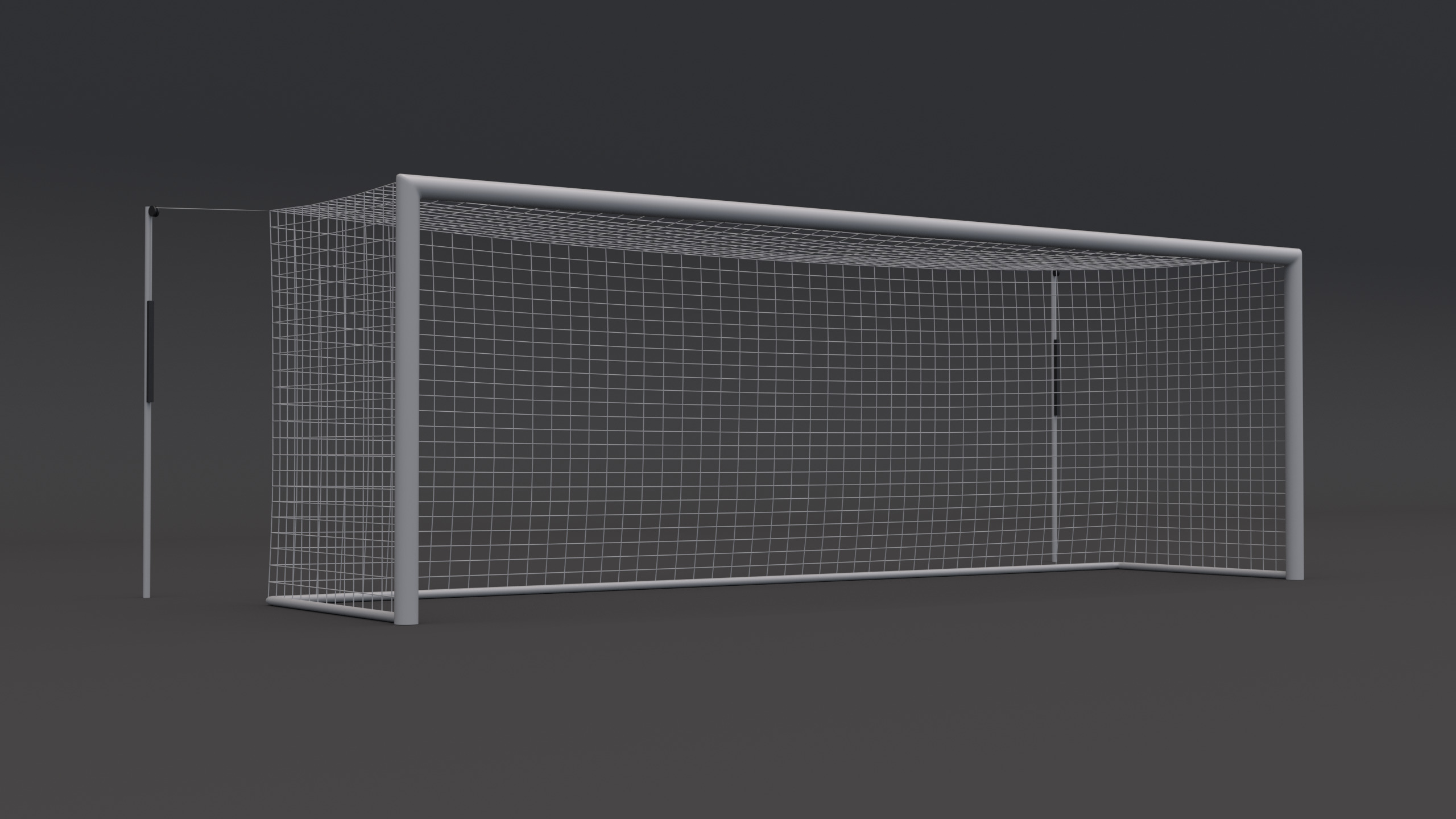 Soccer Goal 3D model_2