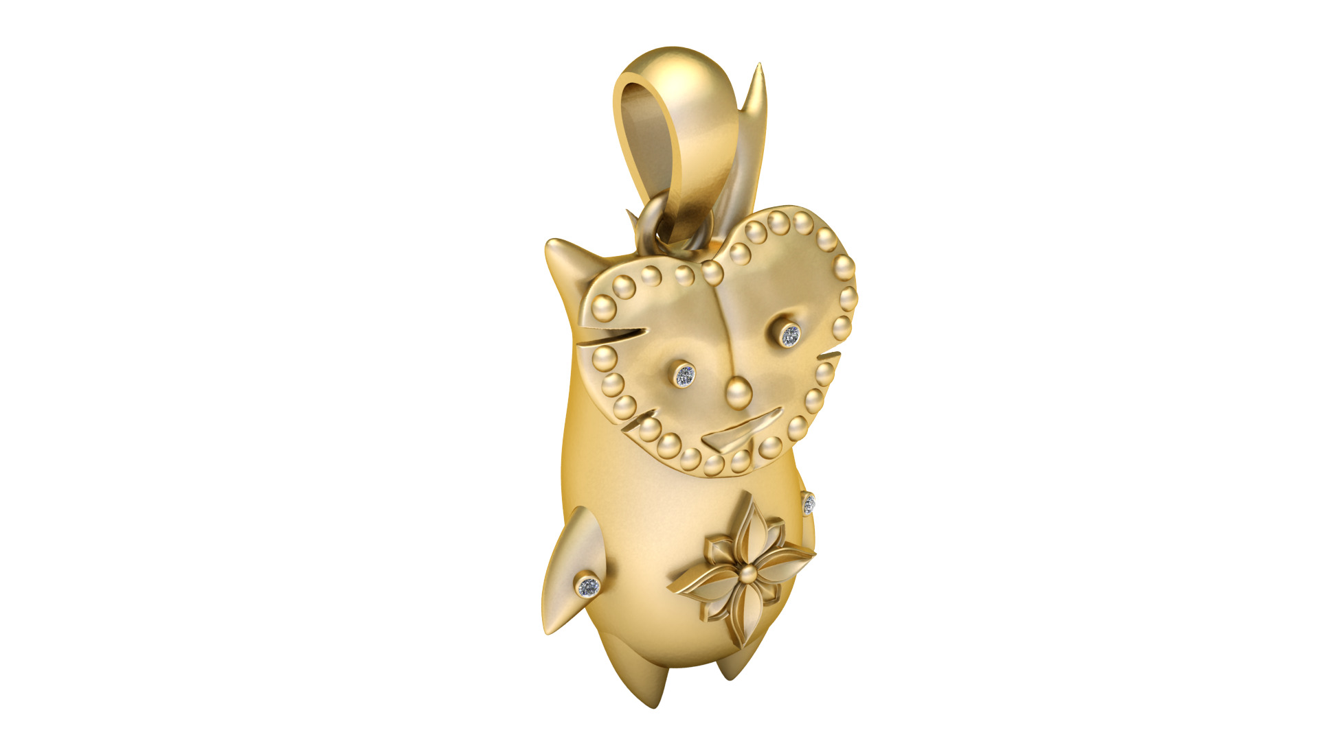 OWL BIRD PENDANT 3D PRINTABLE MODEL 3D print model_3