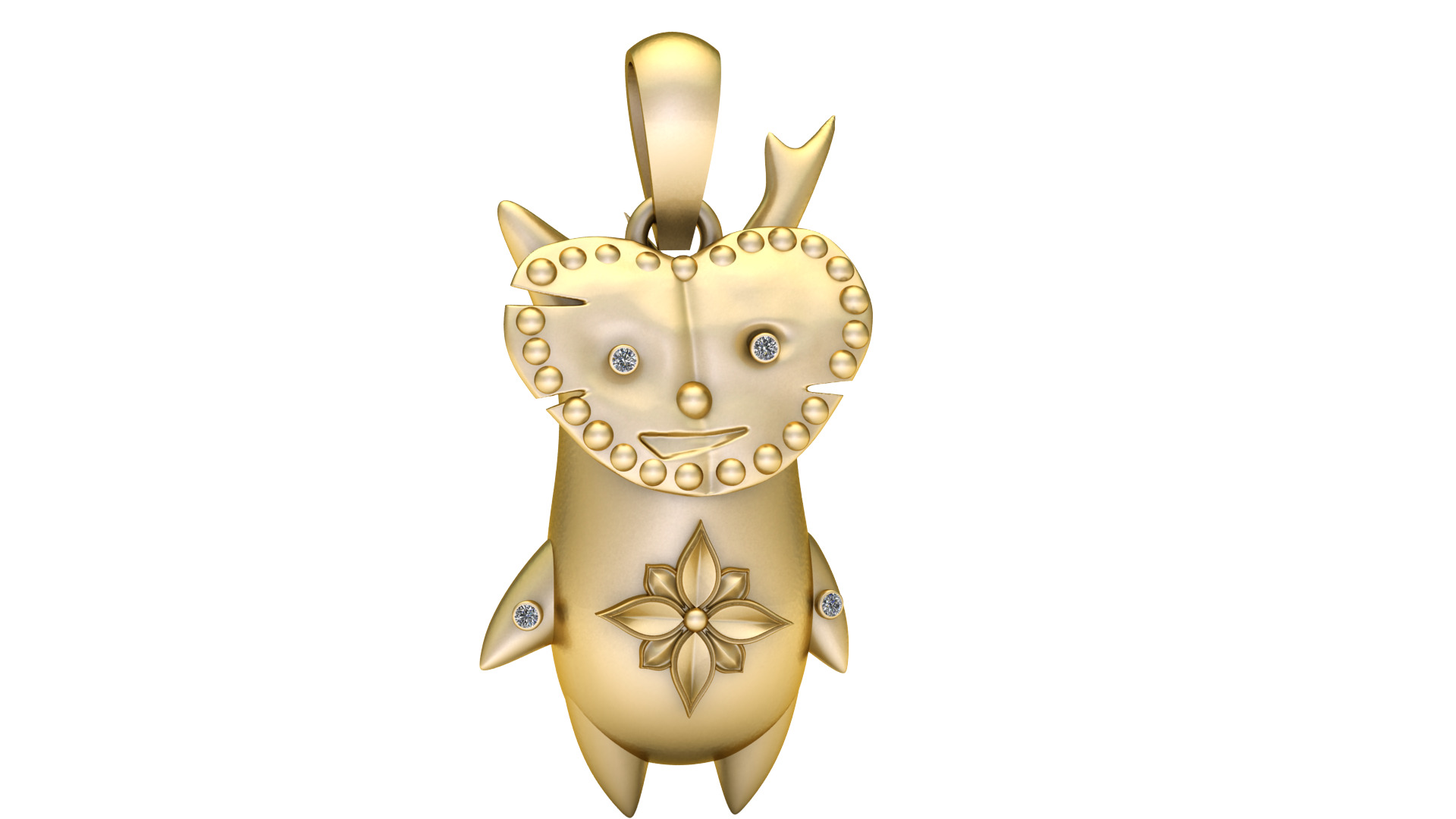 OWL BIRD PENDANT 3D PRINTABLE MODEL 3D print model_1