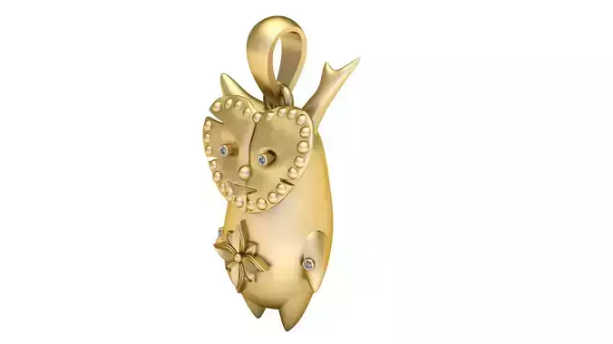 OWL BIRD PENDANT 3D PRINTABLE MODEL