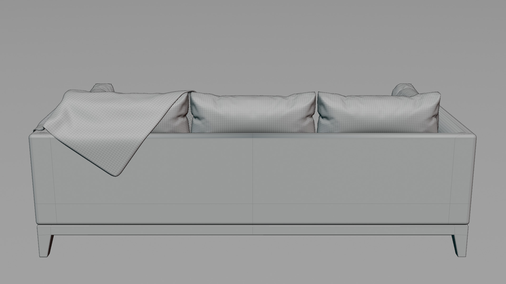 Modern Couch Model Blender Sofa 3D model_8