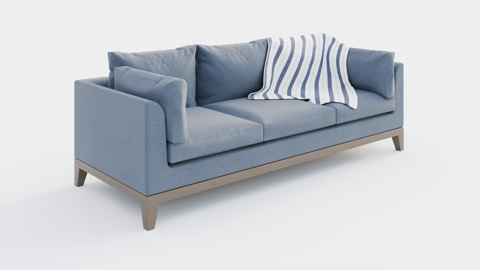 Modern Couch Model Blender Sofa 3D model_2