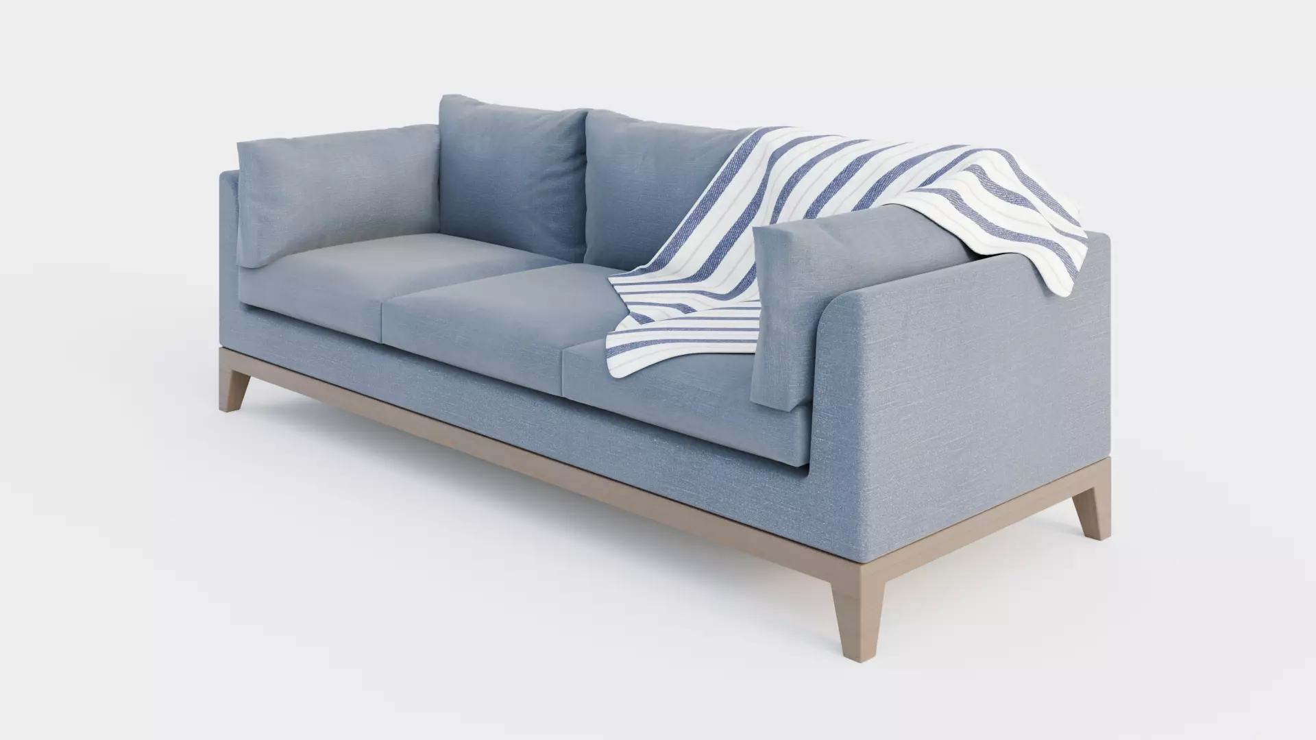 Modern Couch Model Blender Sofa 3D model_0