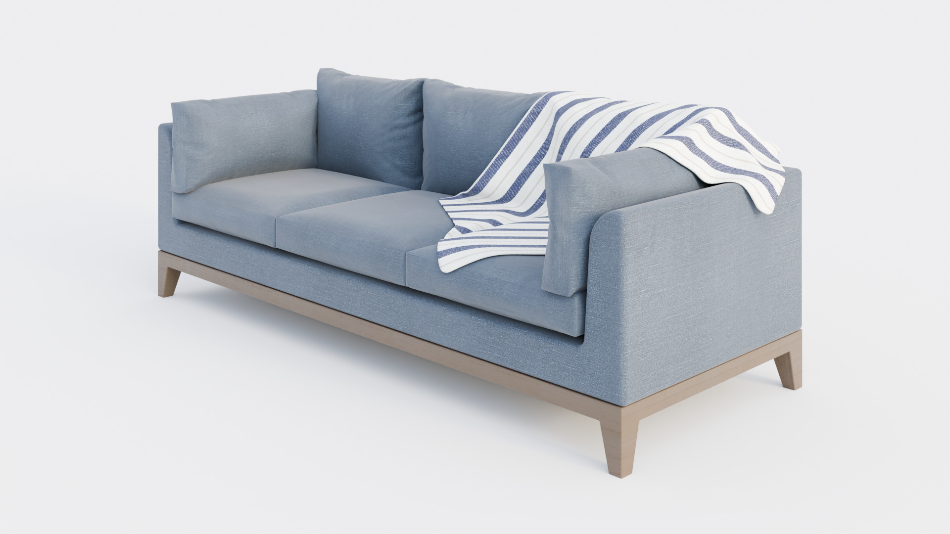 Modern Couch Model Blender Sofa 3D model_4