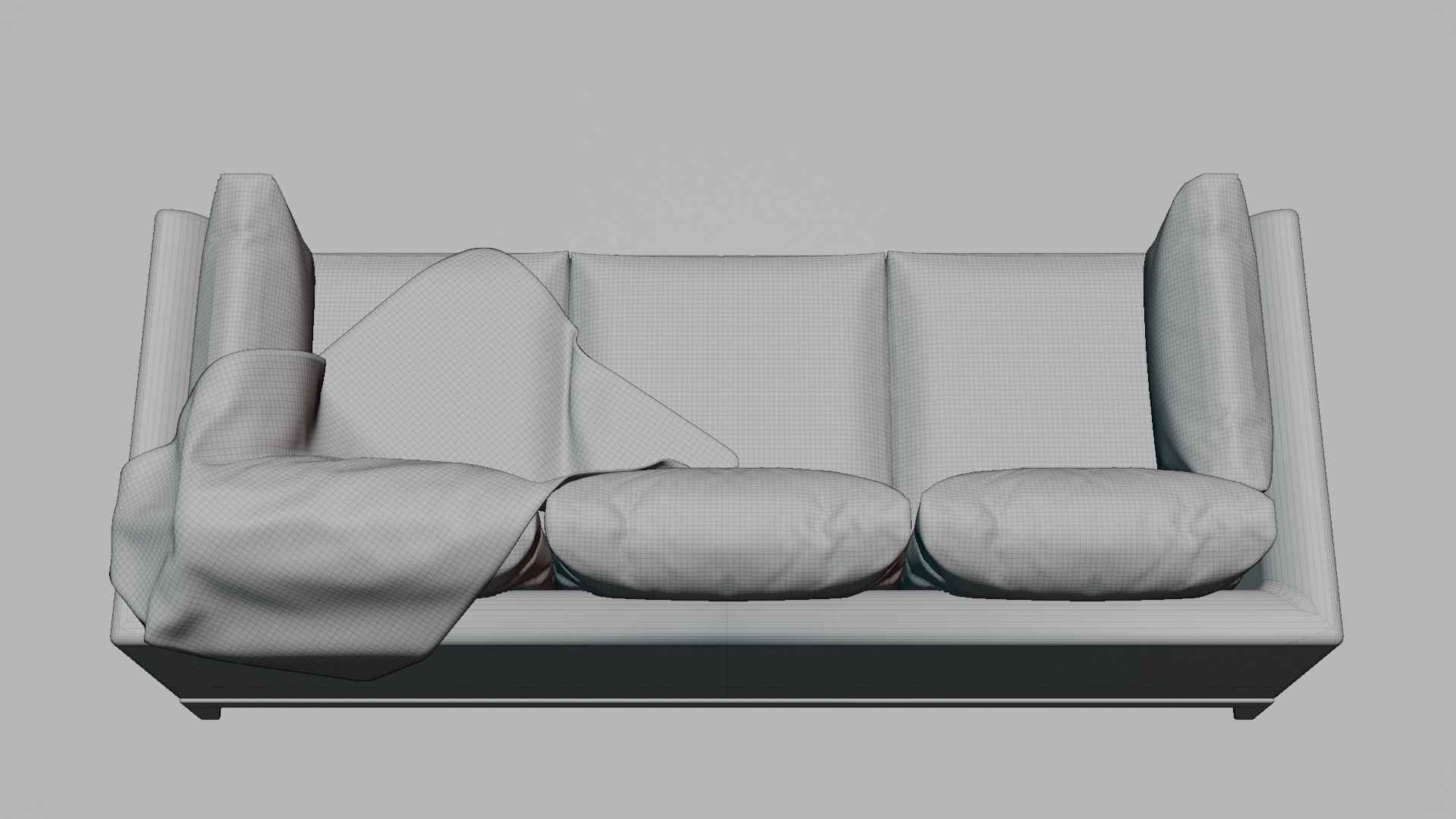 Modern Couch Model Blender Sofa 3D model_9