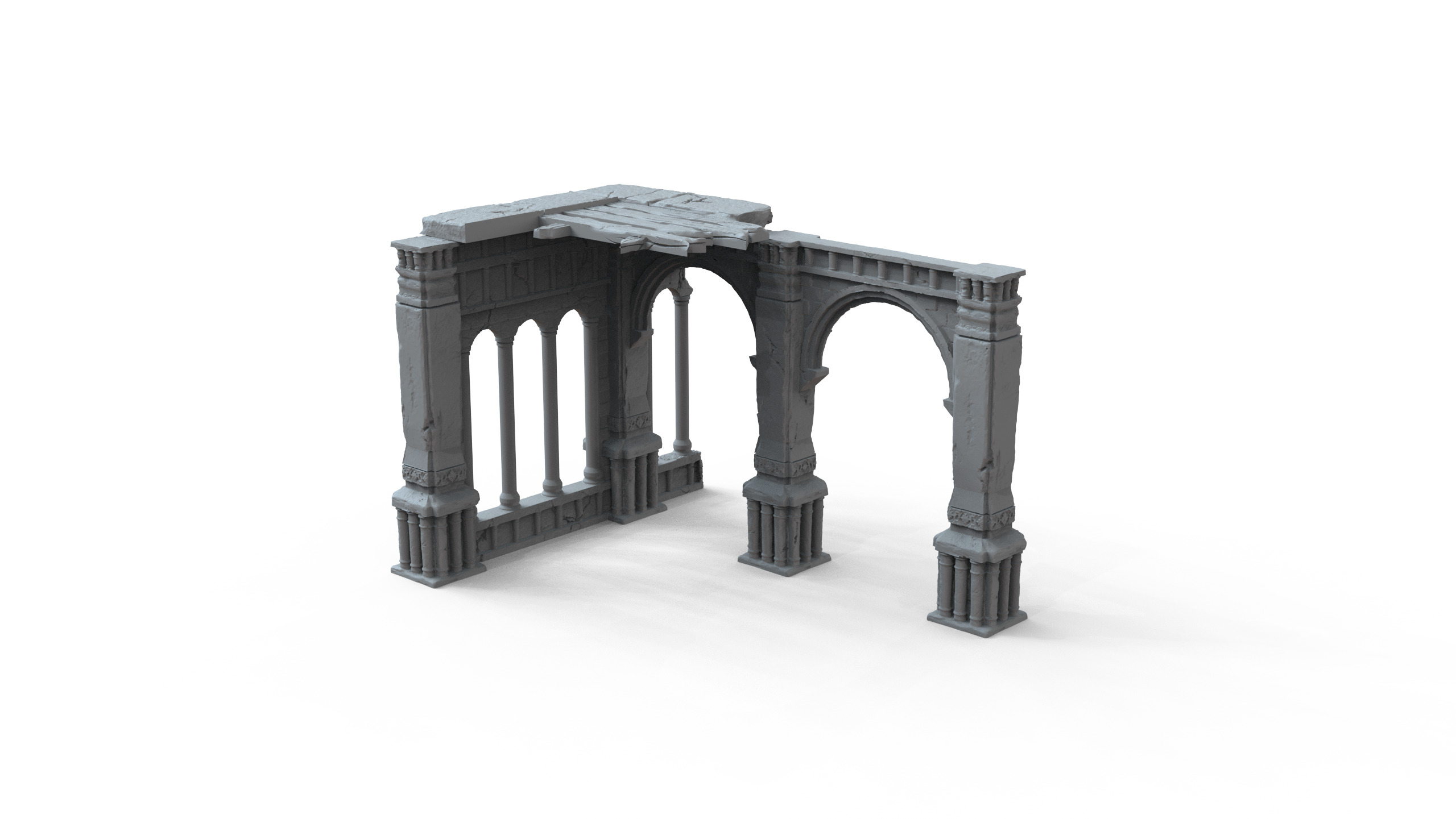 Corner Ruins 3 3D print model_2