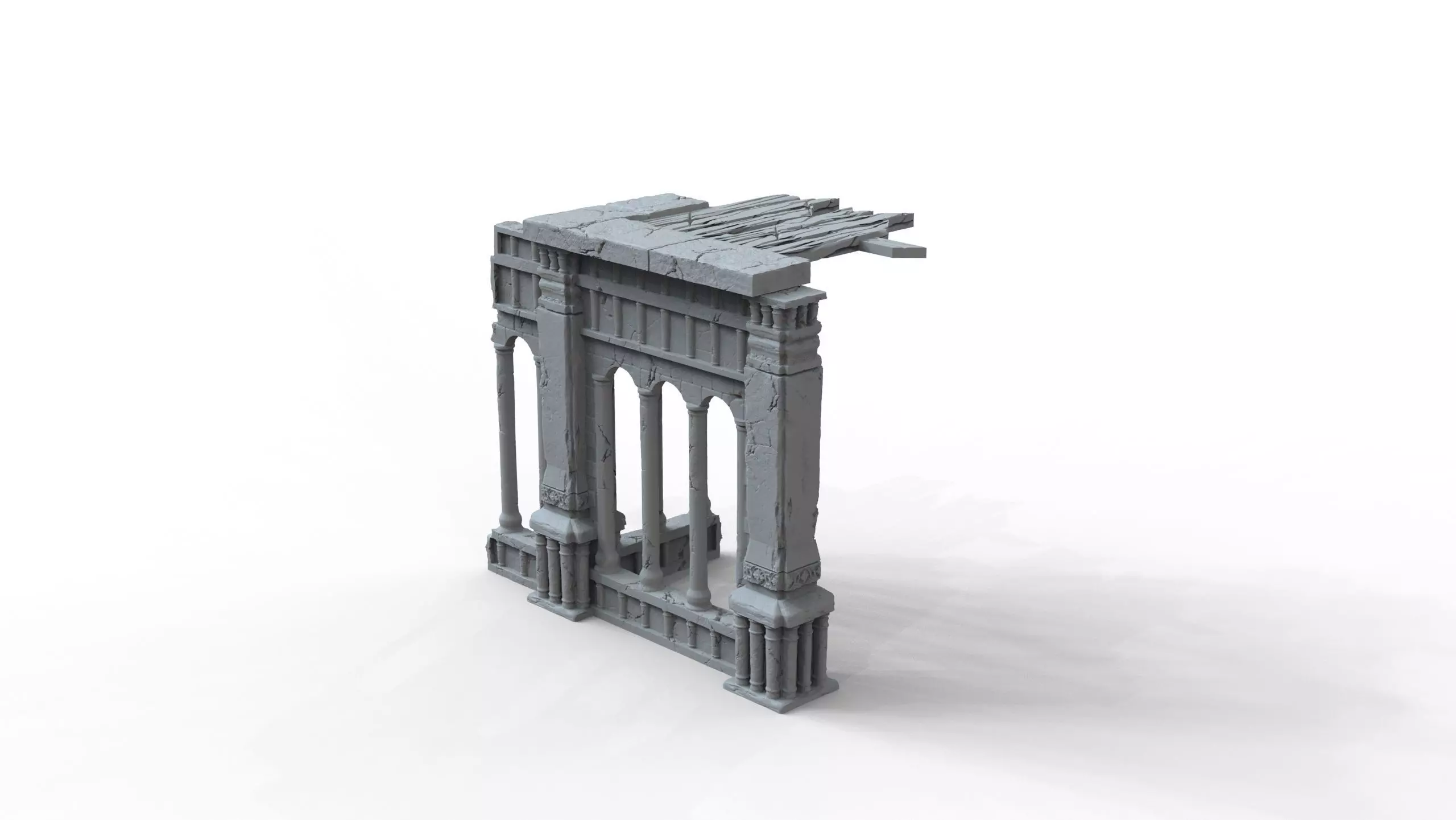 Corner Ruins 2 3D print model_0