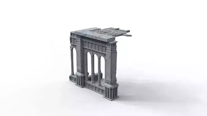 Corner Ruins 2 3D print model
