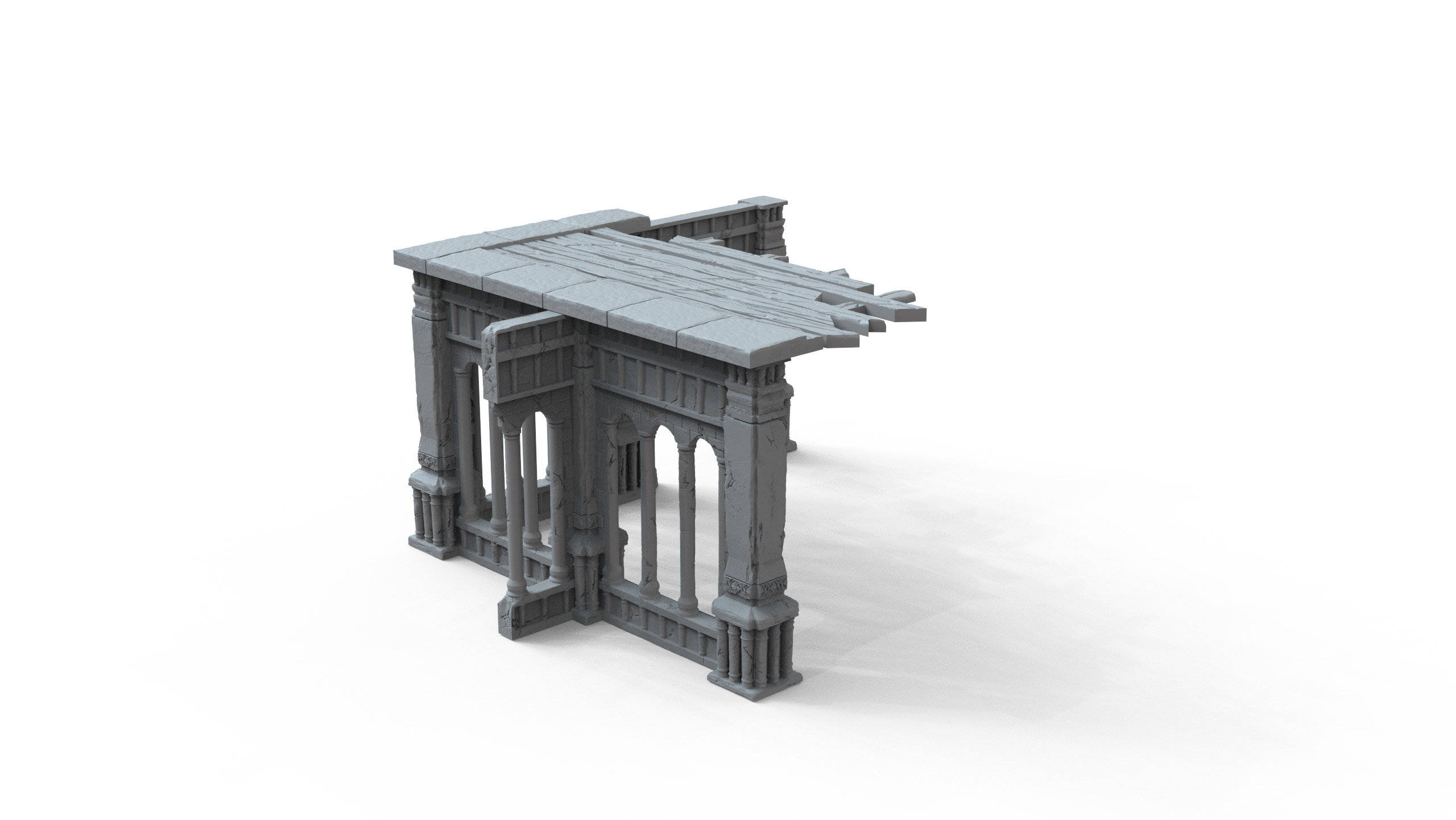 Corner Ruins 3D print model_2