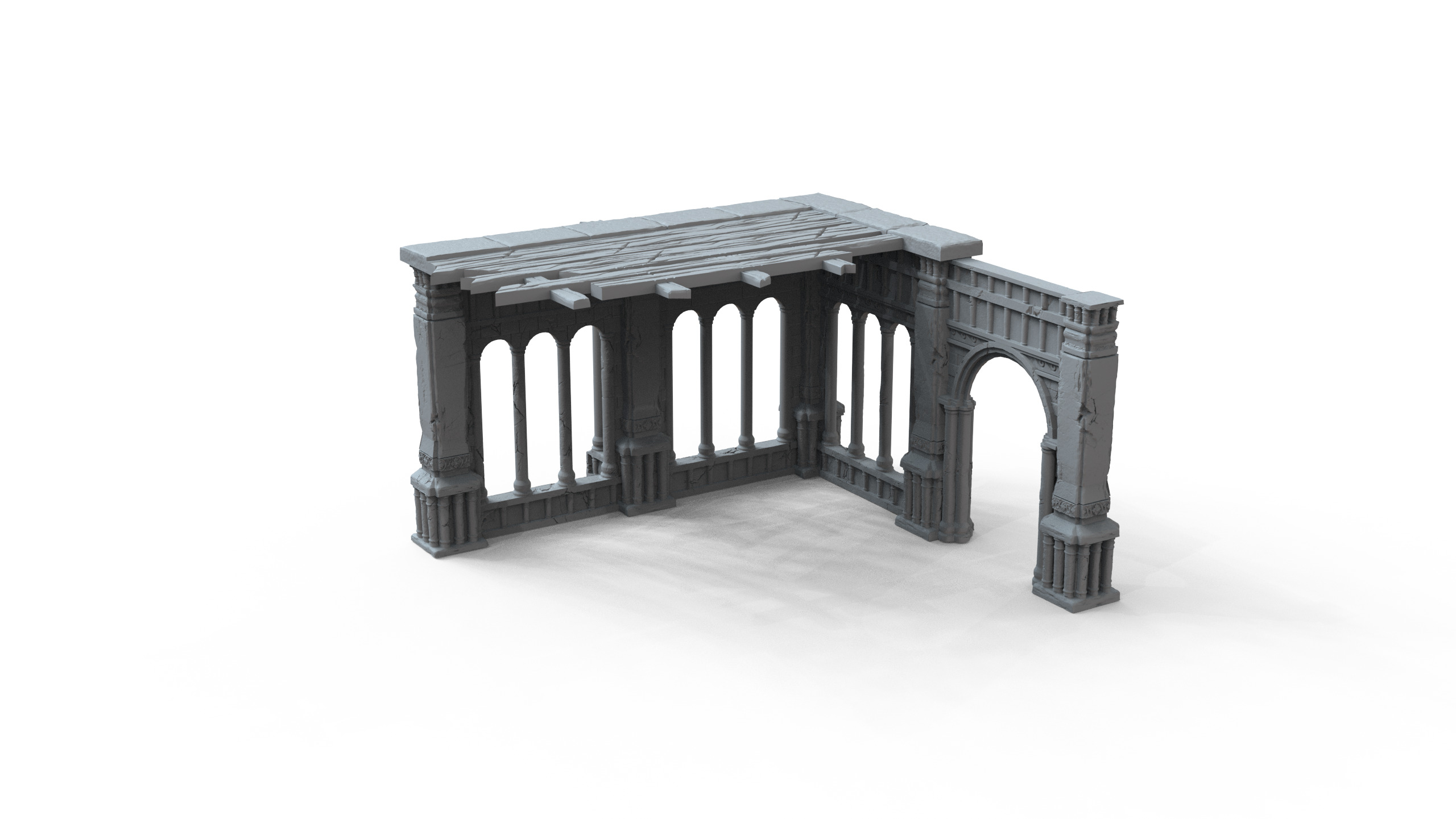 Corner Ruins 3D print model_3