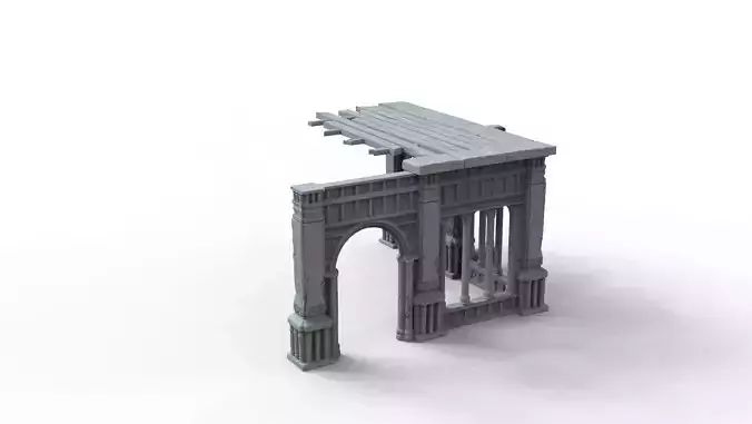 Corner Ruins 3D print model