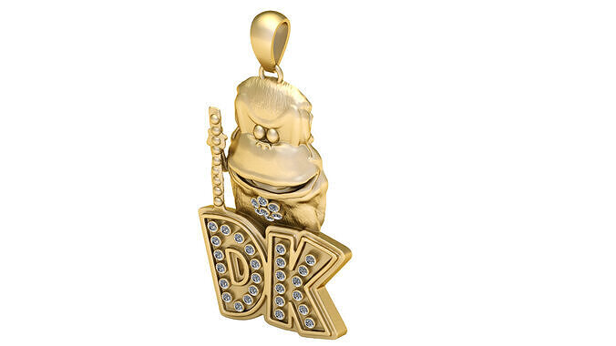 GOLDEN DK PENDANT 3D PRINTABLE MODEL  3D print model