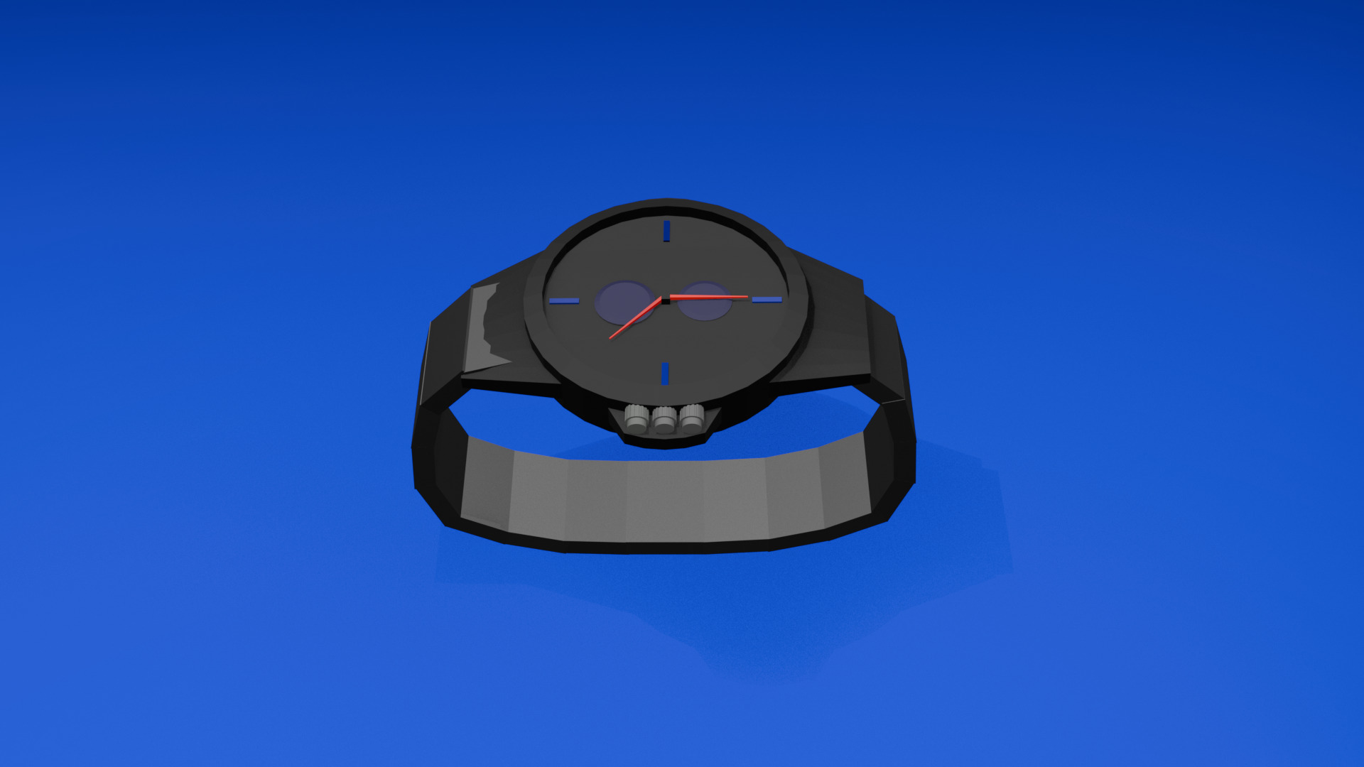 watch Low-poly 3D model_4